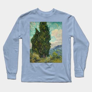 Cypresses by Van Gogh Long Sleeve T-Shirt